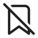 Bookmark Off SVG Icon
